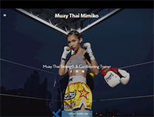 Tablet Screenshot of muaythaimimiko.com
